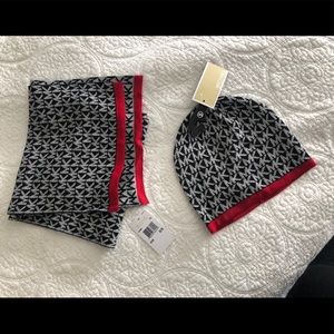 Michael Kors scarf and hat set